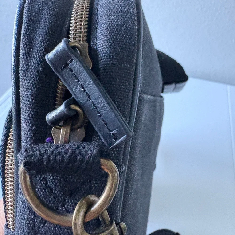 Eddie Bauer Charcoal Black Messenger Bag Handle‎ Shoulder Strap Office School
